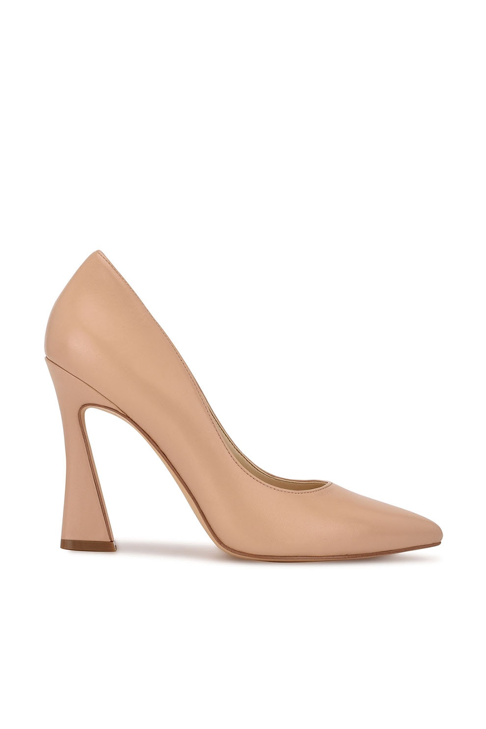 NINE WEST, Pantofi de piele cu varf ascutit Trendz, Roz prafuit