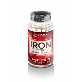 Supliment alimentar cu fier IronMaxx, 100 capsule Supliment alimentar cu fier IronMaxx, 100 capsule