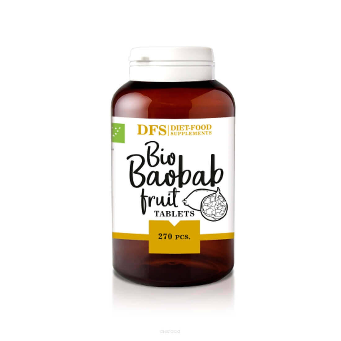 Supliment baobab bio, Diet Food, 270 comprimate