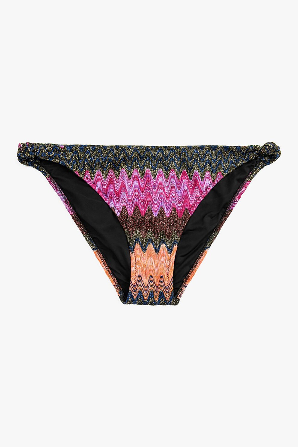 KOTON, Slip cu imprimeu abstract, Negru/Roz/Oranj