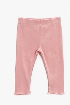 KOTON, Colanti din amestec de bumbac cu aspect striat, Roz prafuit KOTON, Colanti din amestec de bumbac cu aspect striat, Roz prafuit