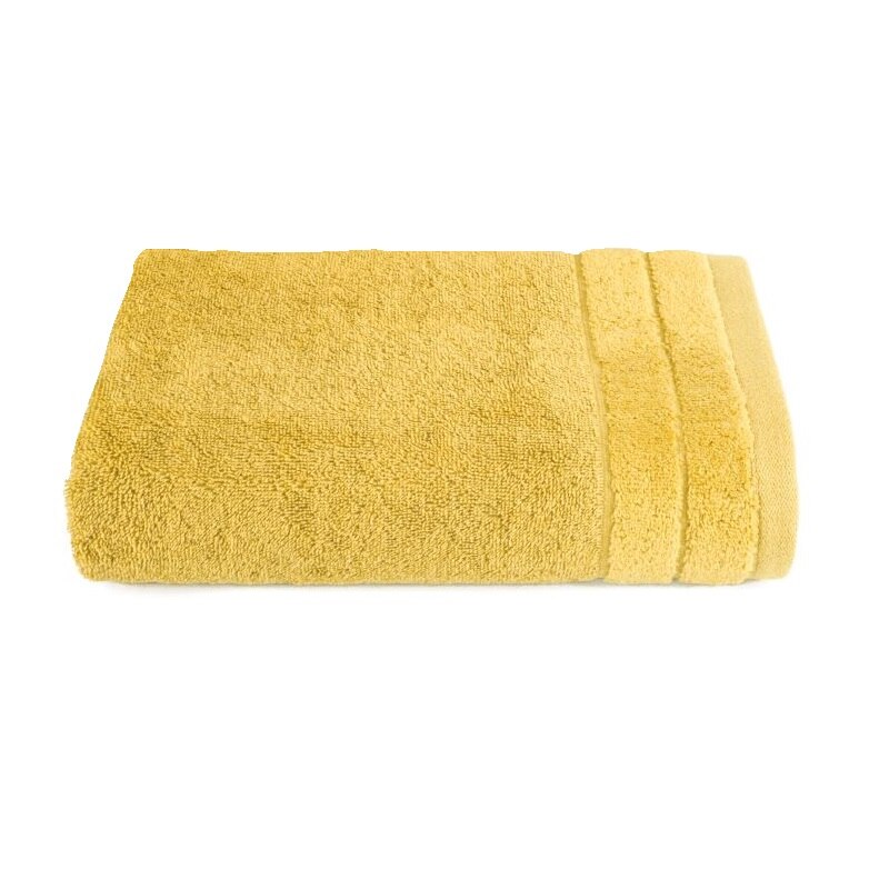 Prosop baie, DAMLA, Eurofirany, 50x90, 100% bumbac, mustar