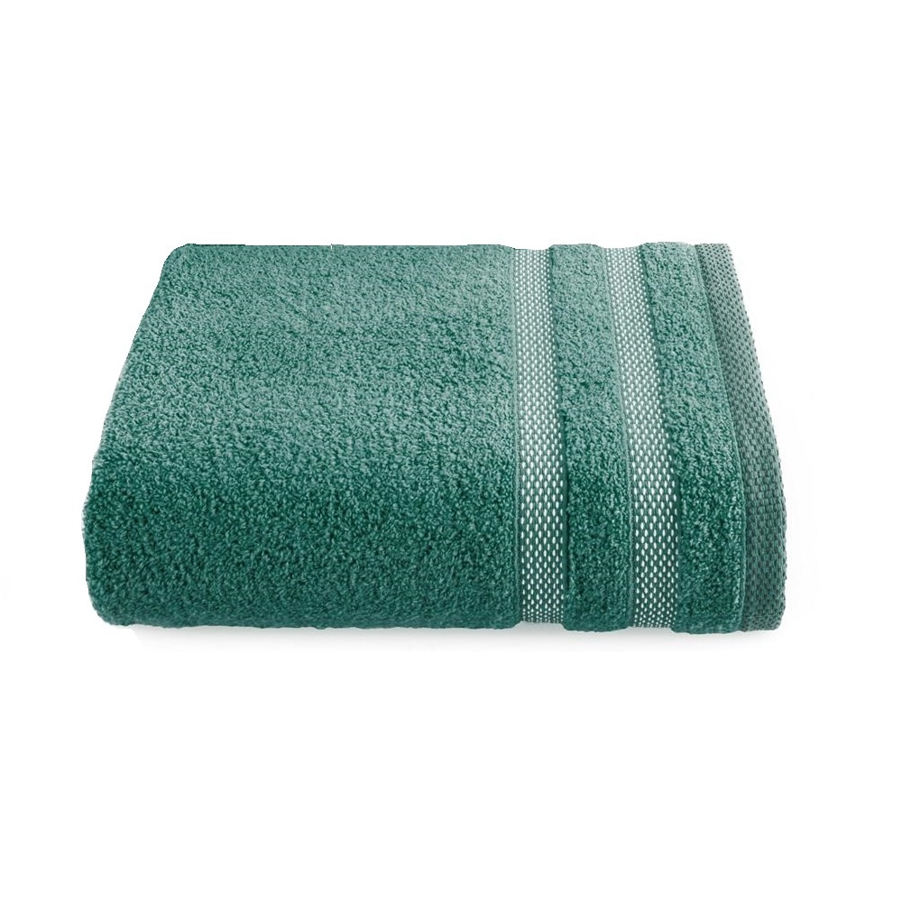 Prosop baie, RIKI, Eurofirany, 70x140, 100% bumbac, verde inchis