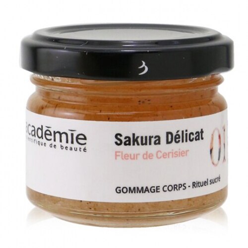 Exfoliant corp Academie Spa Destination Sakura Delicat Gommage Corps Ritual Sucre, 60 ml