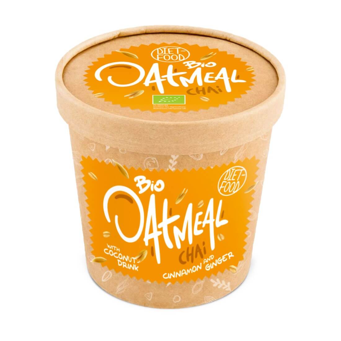 Terci de ovaz cu ghimbir si scortisoara bio, Diet Food, 70 g