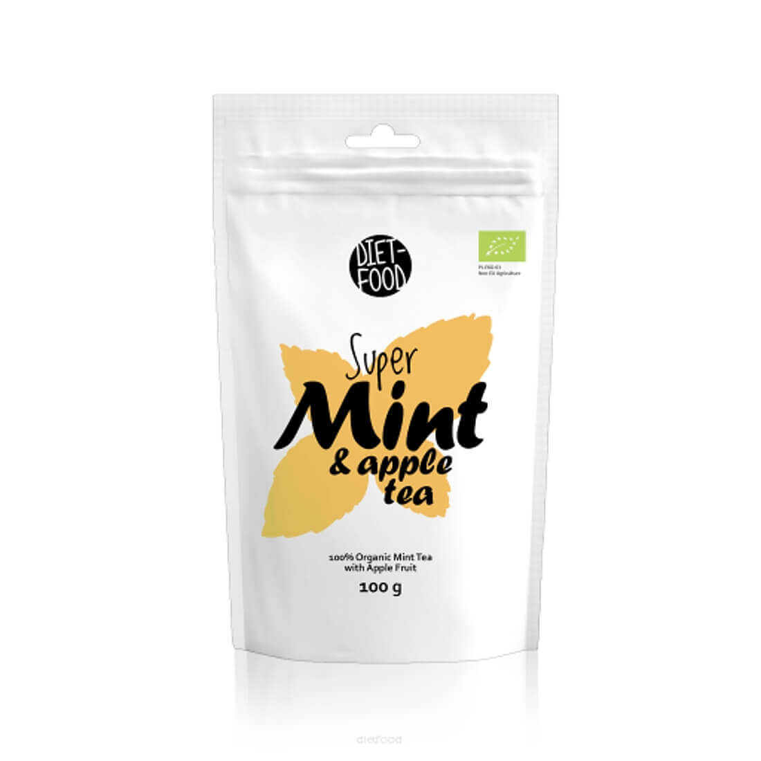 Ceai de menta cu mere bio Diet Food, 100 g