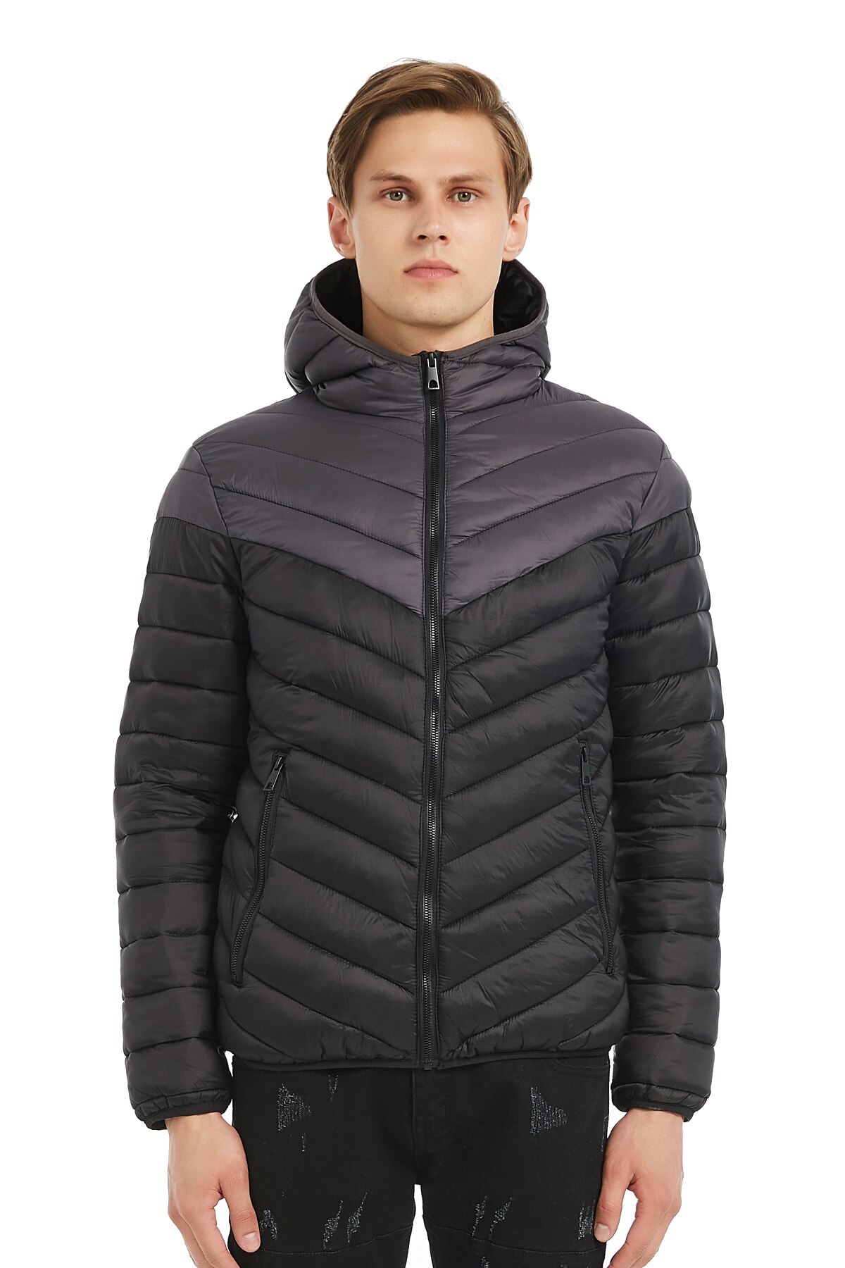 Geaca barbati KYMAXX Enzo Gri