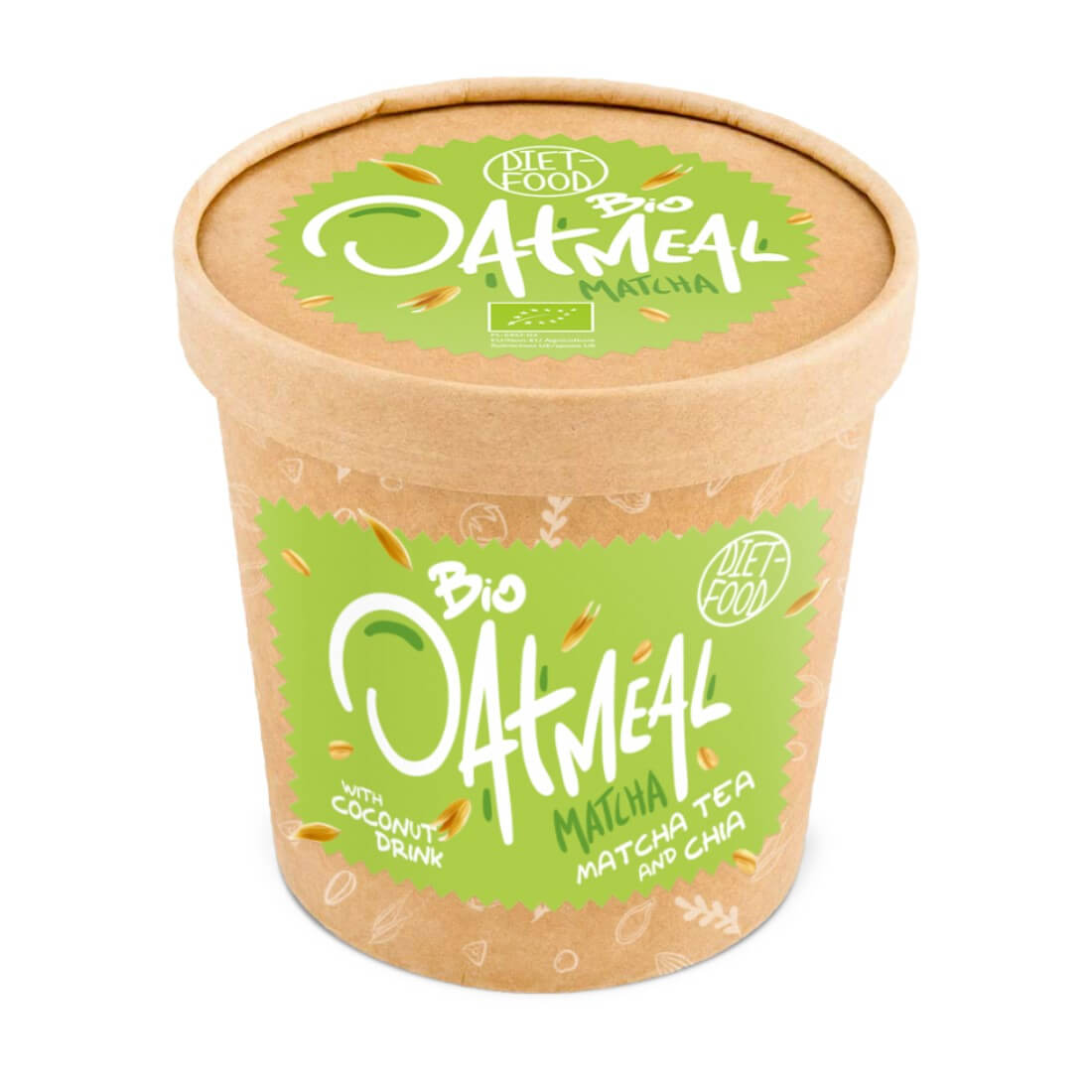 Terci de ovaz cu matcha bio, Diet Food, 70 g