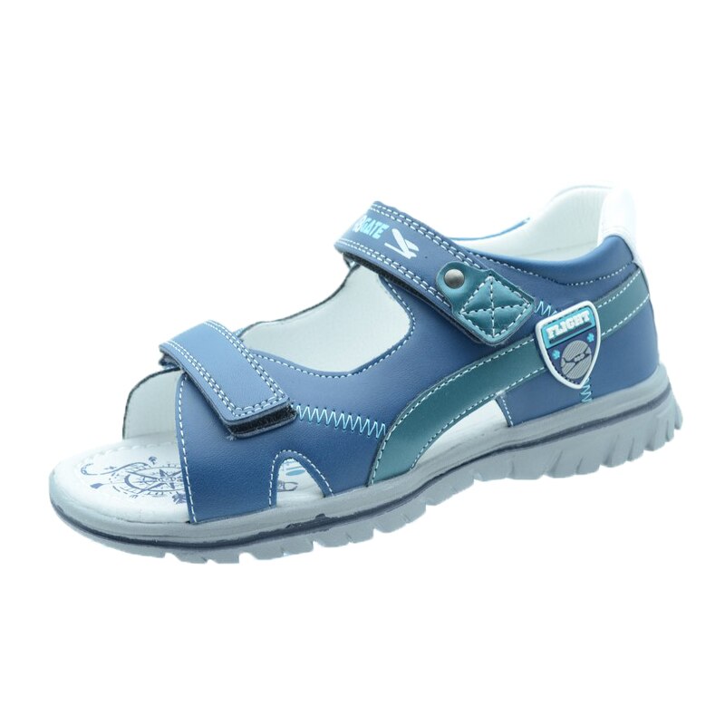 Sandale ortopedice pentru baieti Tom Miki C-T53-72-D, Albastru 30 EU