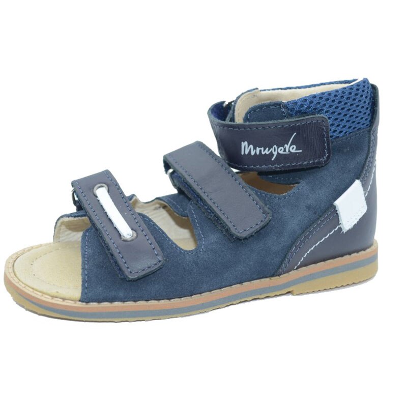Sandale profilactice din piele pentru baieti Mrugala MRGA2-B-28, Bleumarin 28 EU
