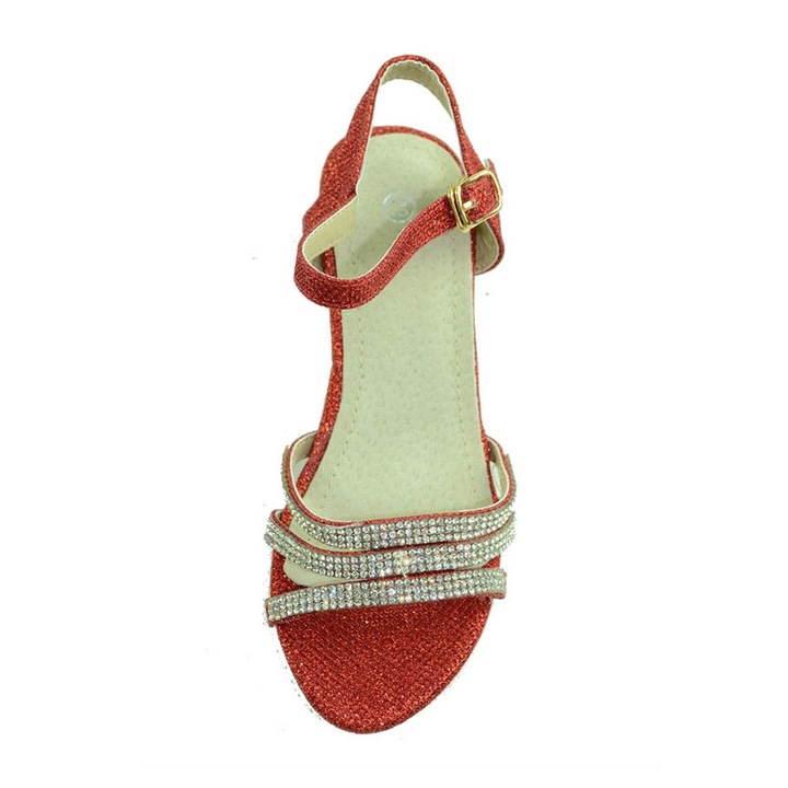 Сандали на ток за момиче MRS M1285-1A-R-36, Червени 3943