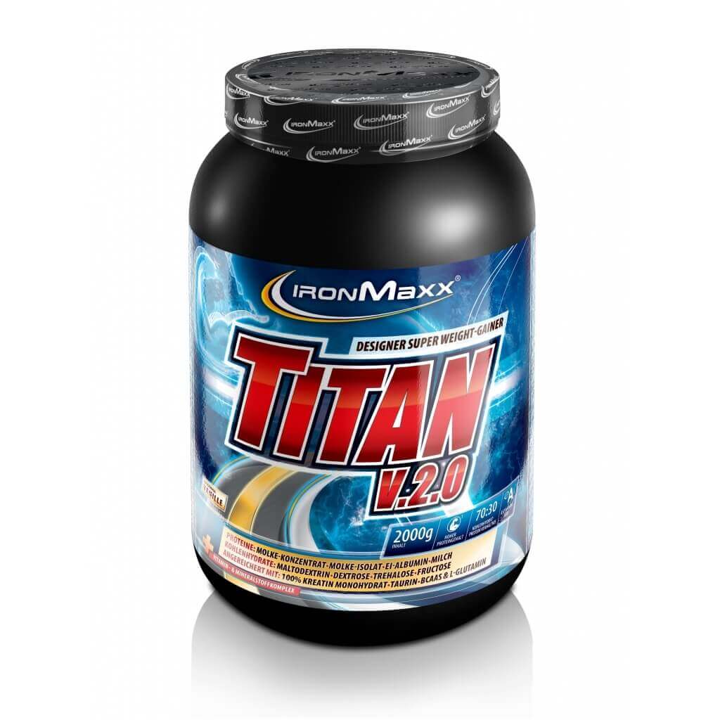 Proteine IronMaxx Titan 2.0, Ciocolata, 2000g