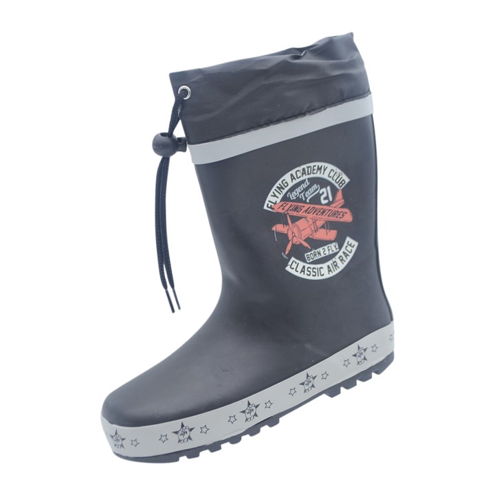 Cizme din cauciuc pentru baieti Bi&Ki A-B00870-H-36, Negru 61220