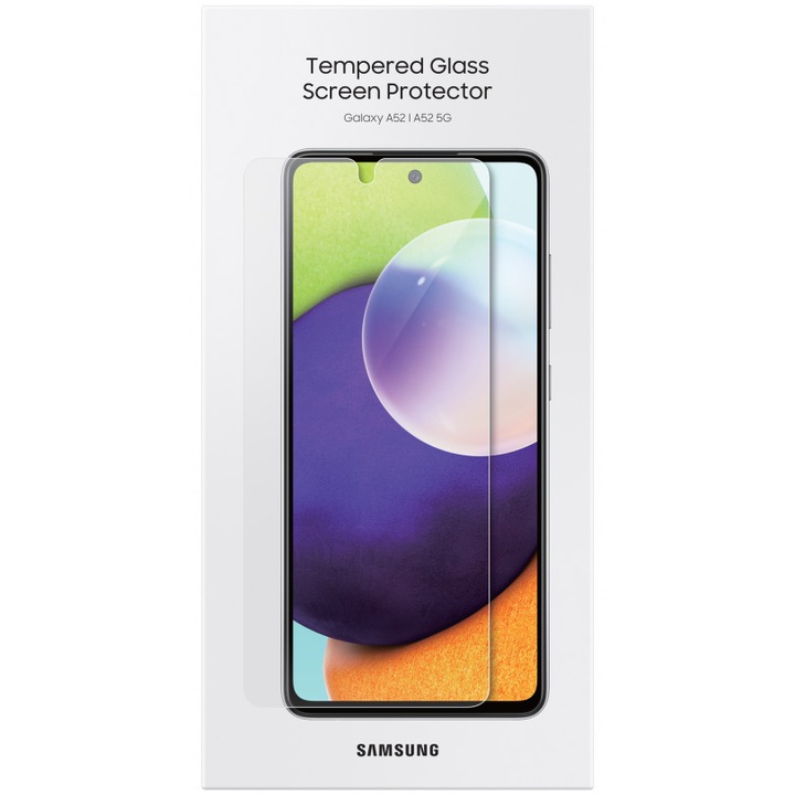 Samsung edzett üvegfólia Galaxy A52 készülékhez, Átlátszó