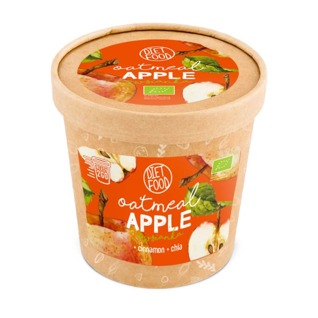 Terci de ovaz cu mere bio, Diet Food, Ready 2 go, 70 g
