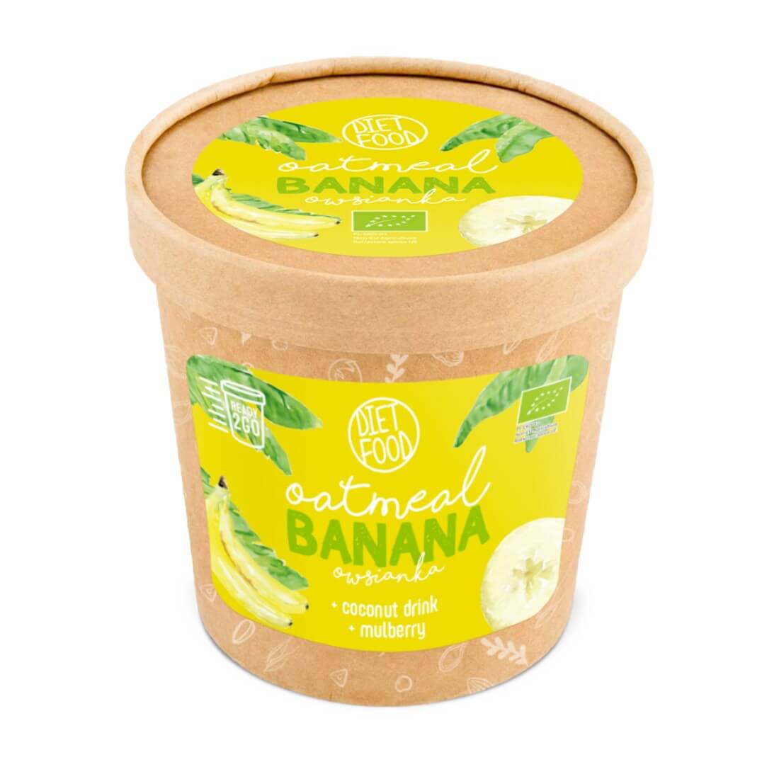 Terci de ovaz cu banana bio, Diet Food, Ready 2 go, 70 g