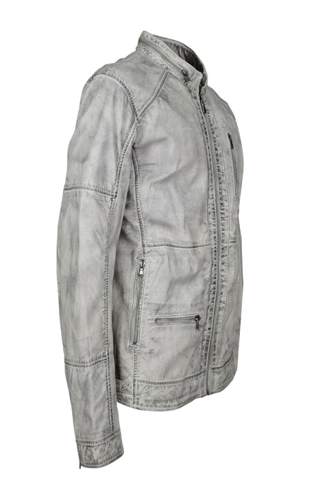 Geaca de piele Dan CBL, 58 EU, Alb