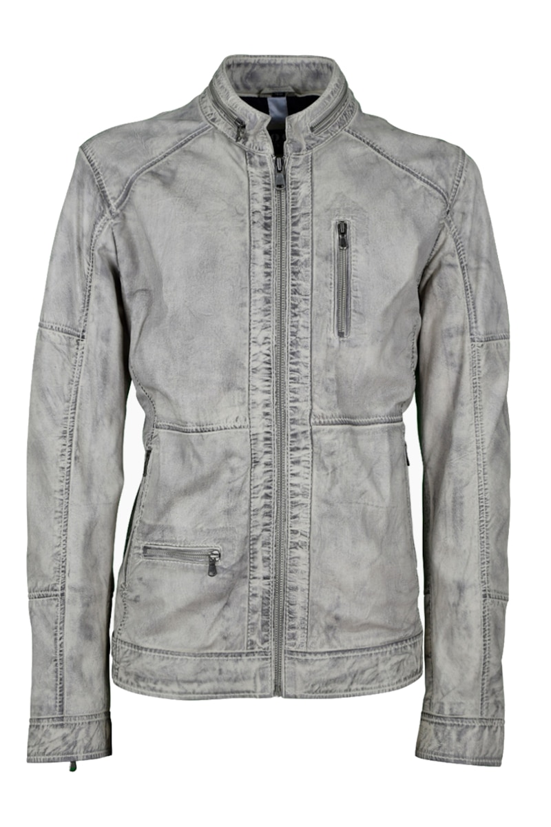 Geaca de piele Dan CBL, 60 EU, Alb