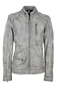 Geaca de piele Dan CBL, 58 EU, Alb Geaca de piele Dan CBL, 58 EU, Alb