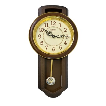 Ceas de perete RIKON cu pendula, 4551, Maro, 57 cm Ceas de perete RIKON cu pendula, 4551, Maro, 57 cm