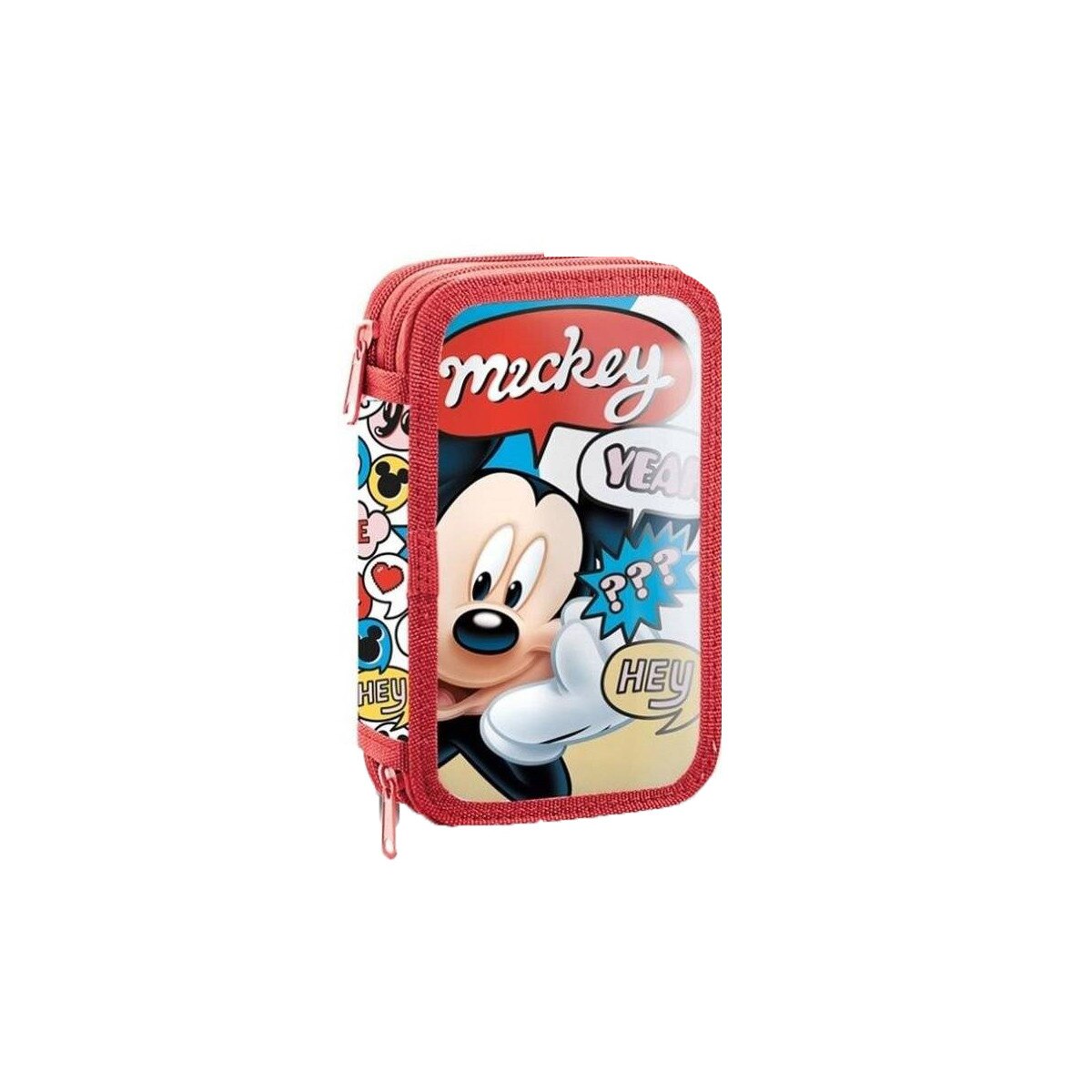Penar echipat, Mickey Mouse, Hey, rosu, 2 compartimente, 29 piese