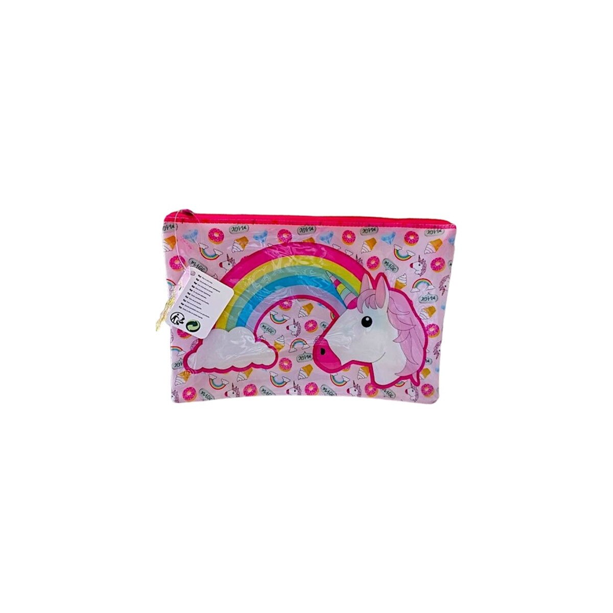 Etui neechipat, Unicorn, multicolor, 1 compartiment