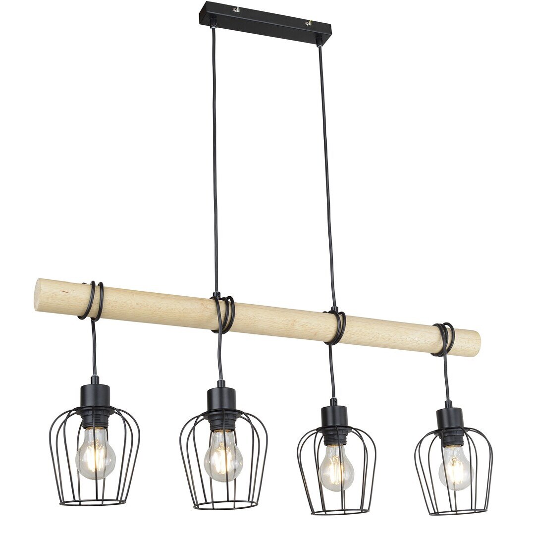 Pendul Fabian in stil industrial 4 becuri E27 – dimensiune ajustabila