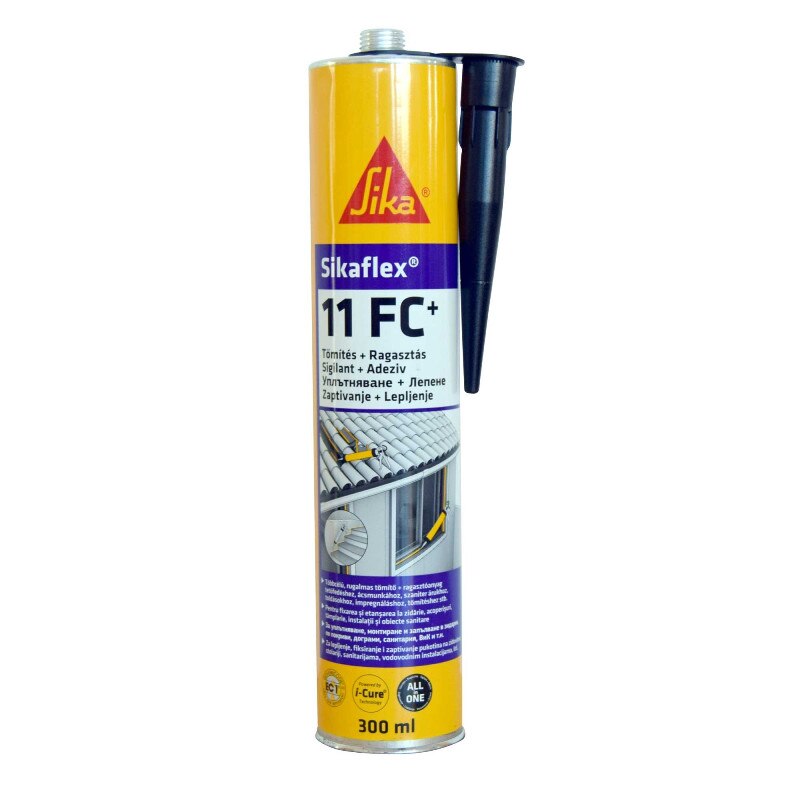 Adeziv poliuretanic Sikaflex 11FC negru 300ml SIKA