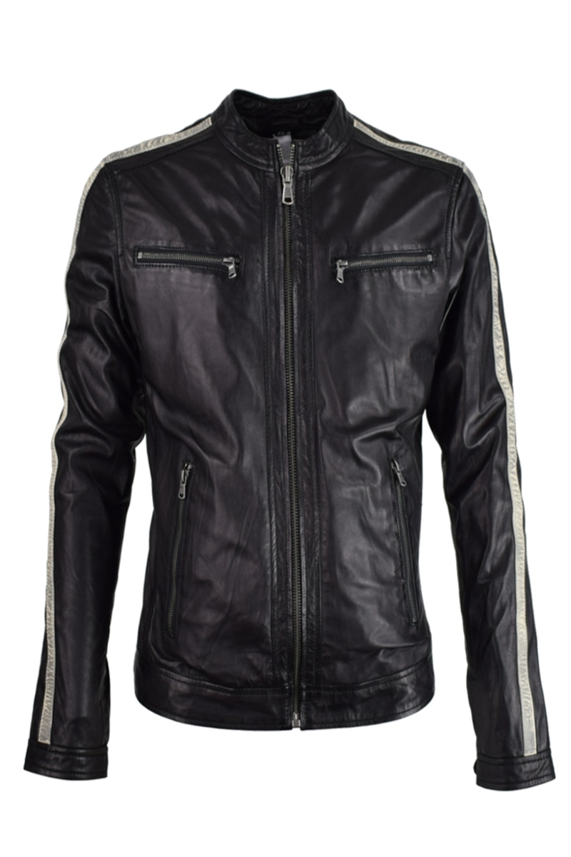 Geaca de piele Freaky CBL, Negru, Negru