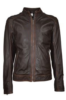 Geaca de piele Groot CBL, 50 EU, Maro Geaca de piele Groot CBL, 50 EU, Maro