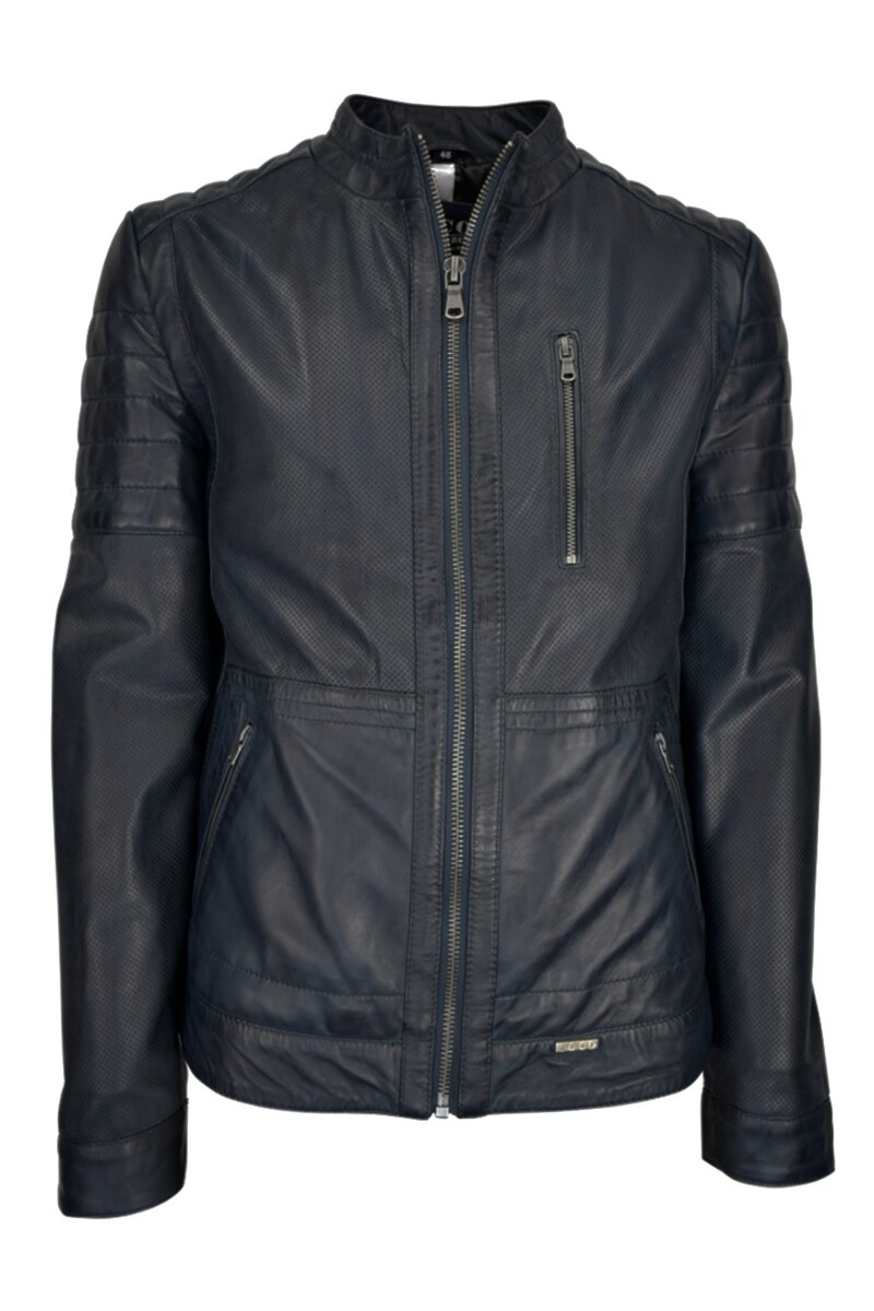 Geaca de piele Jarvis CBL, 48 EU, Albastru