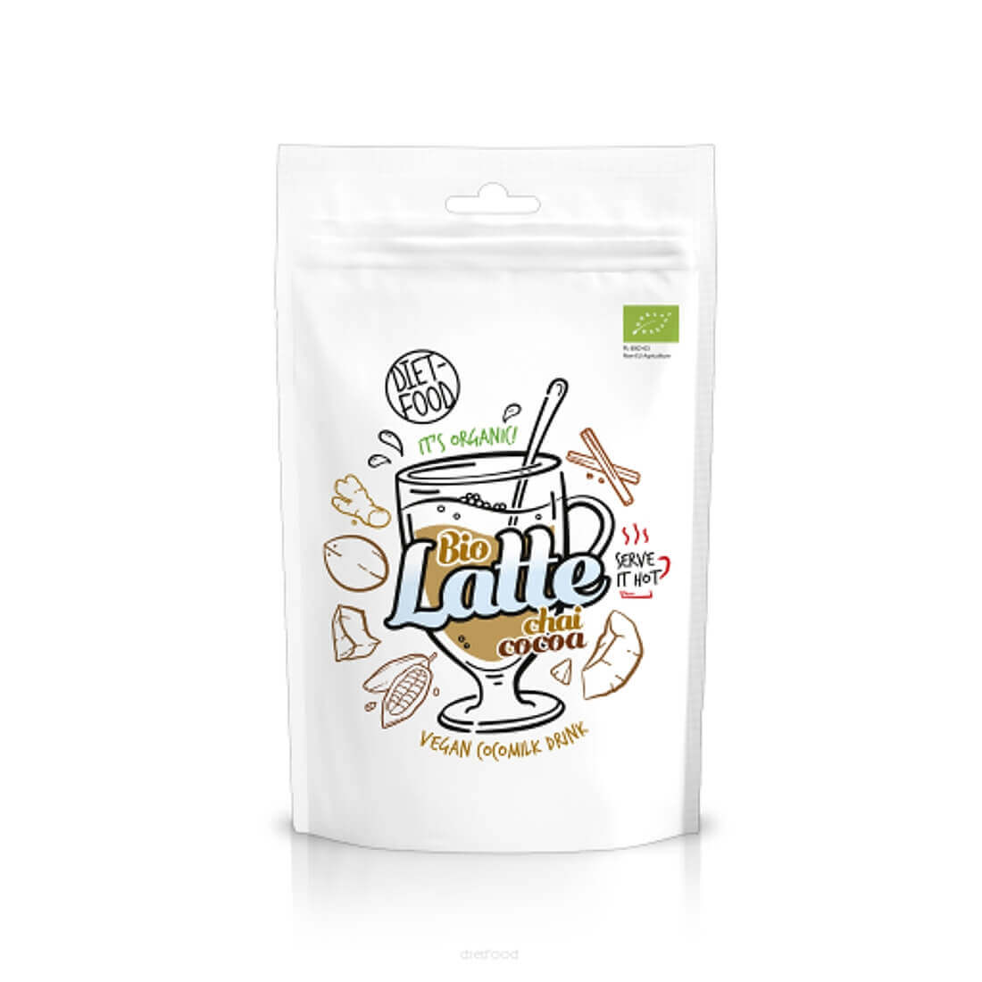 Bautura latte cacao chai bio, Diet Food, 200 g
