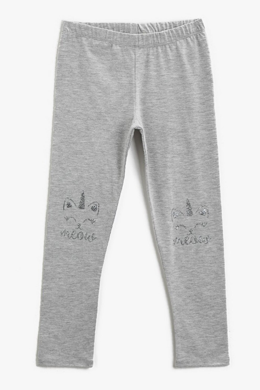 KOTON, Colanti cu imprimeu grafic, Gri melange