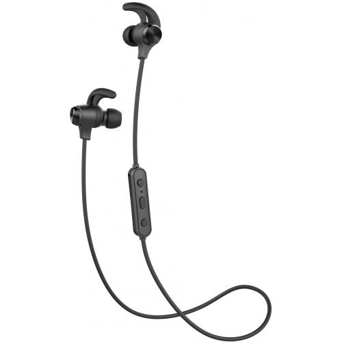Casti fara fir bluetooth v4.1 hifi stereo ipx4 casti sport impermeabile cu microfon - negru