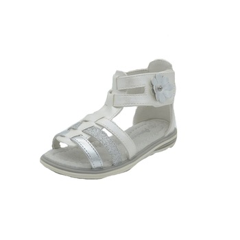 Sandale ortopedice pentru fete American Club 707-12785-A-27, Alb 14175 Sandale ortopedice pentru fete American Club 707-12785-A-27, Alb 14175