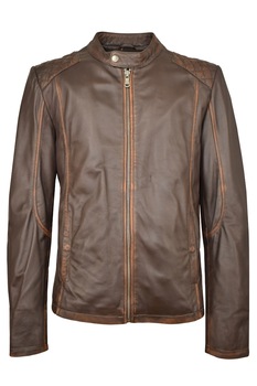 Geaca de piele Simon CBL, 52 EU, Maro Geaca de piele Simon CBL, 52 EU, Maro