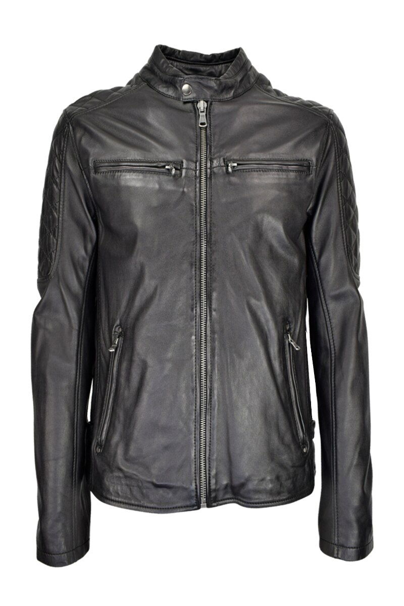 Geaca de piele Max CBL, 54 EU, Negru