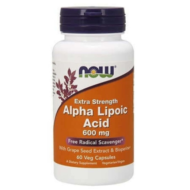 Now Foods Alpha Liponsav 600mg - 60 kapszula