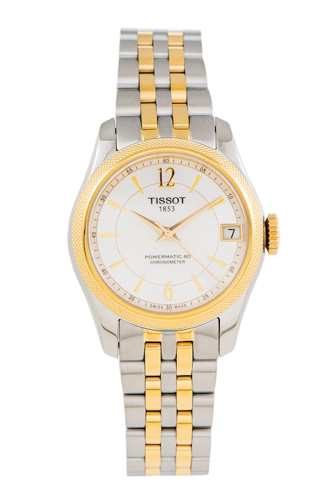 Tissot, Автоматичен часовник Powermatic 80 от инокс, Сребрист/Златист