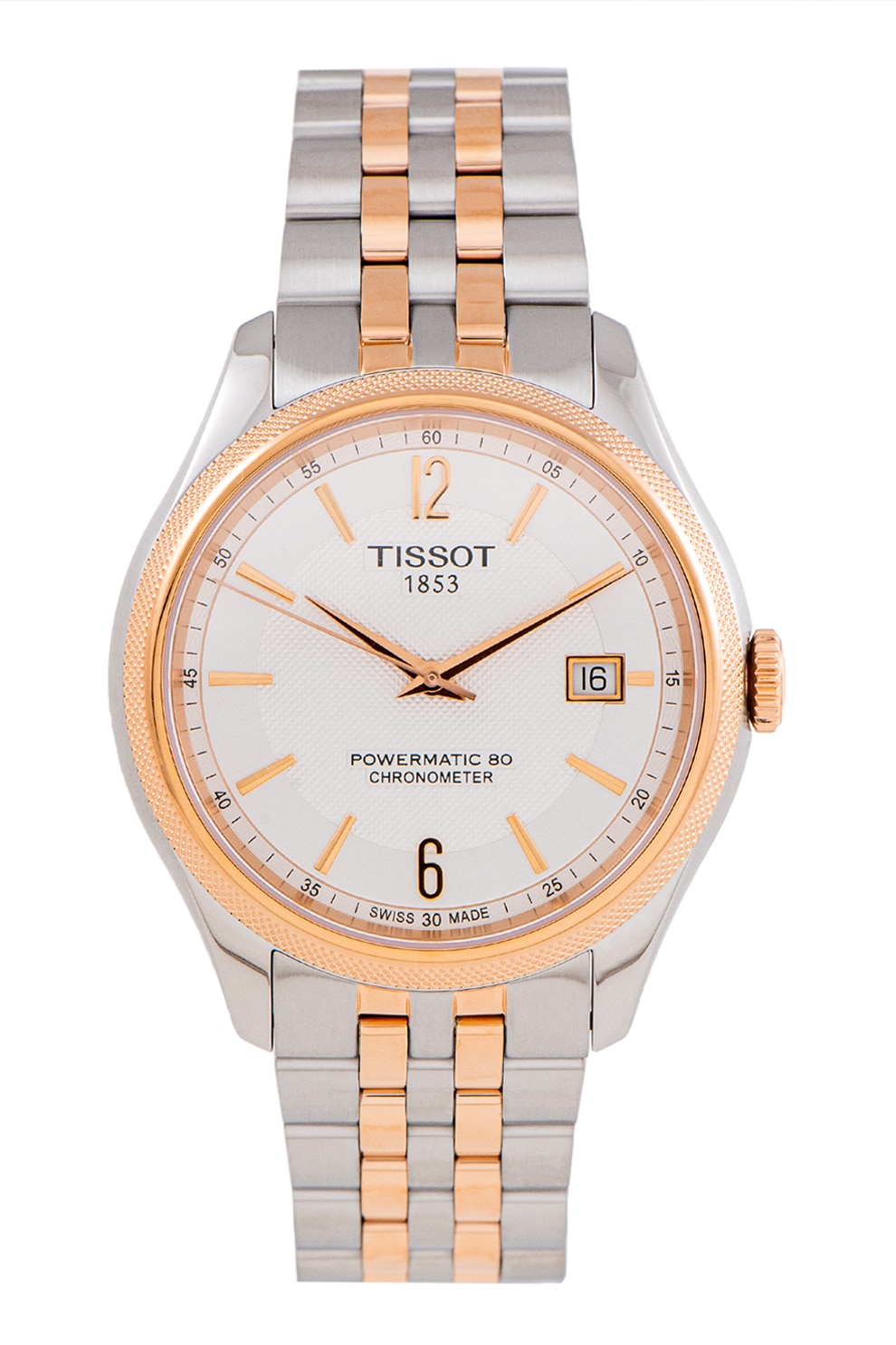 Tissot, Ceas automatic de otel inoxidabil Powermatic 80, Argintiu/Auriu