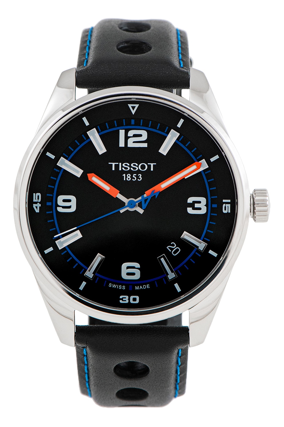 Tissot, Ceas quartz cu o curea de piele, Negru