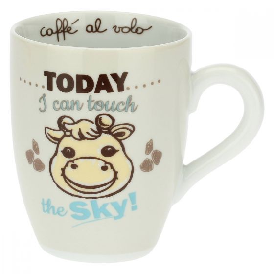 Cana portelan, brand THUN, Giraffe Today I can touch the sky, 300 ml