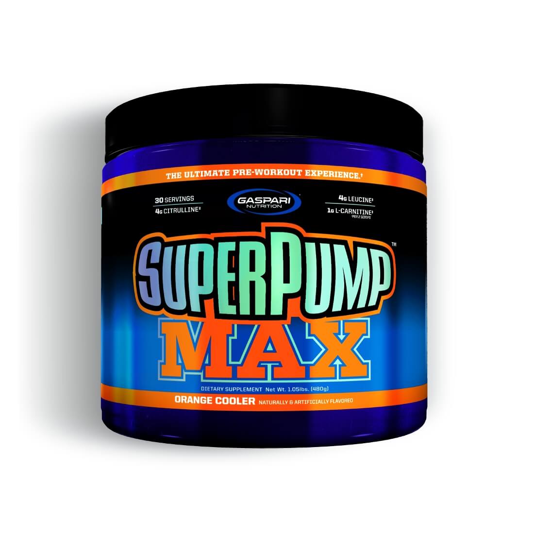 Supliment alimentar Super Pump Max, Gaspari Nutrition, Aroma portocale, 480g