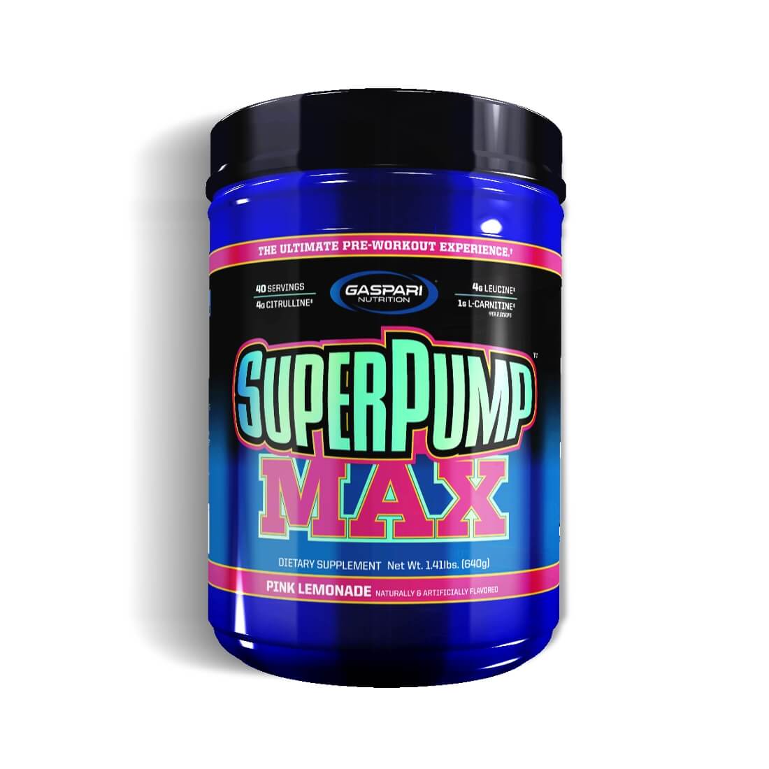 Supliment alimentar Super Pump Max, Gaspari Nutrition, Aroma limonada roz, 640g