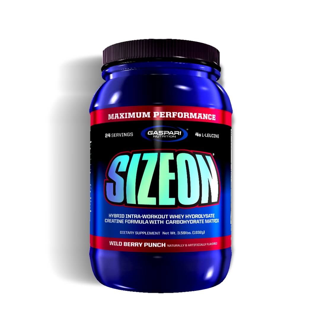 Supliment alimentar SizeOn Max Performance, Gaspari Nutrition, Aroma fructe de padure, 1632g