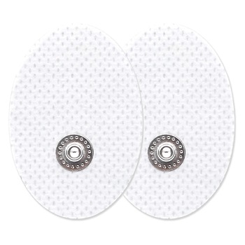 Set 2 electrozi zenifique®, paduri cu gel pentru aparat electrostimulare, 4,2 cm x 3 cm, forma ovala, alb Set 2 electrozi zenifique®, paduri cu gel pentru aparat electrostimulare, 4,2 cm x 3 cm, forma ovala, alb