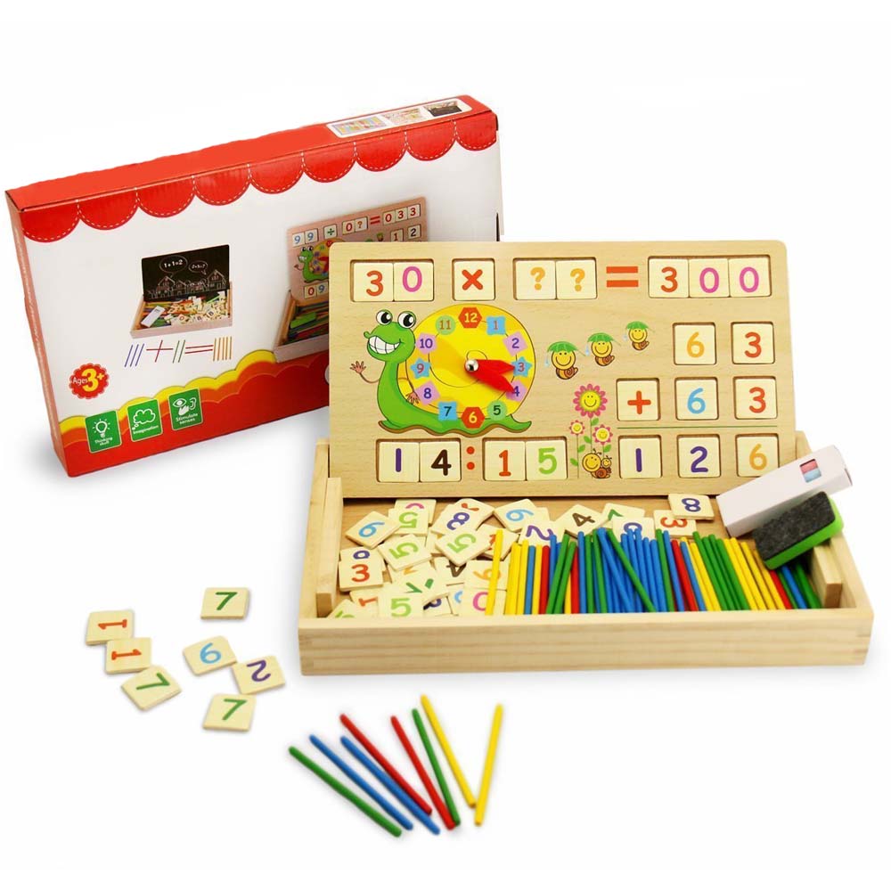 Tabla Multifunctionala Montessori Cu Operatiuni Matematice, Ceas ...