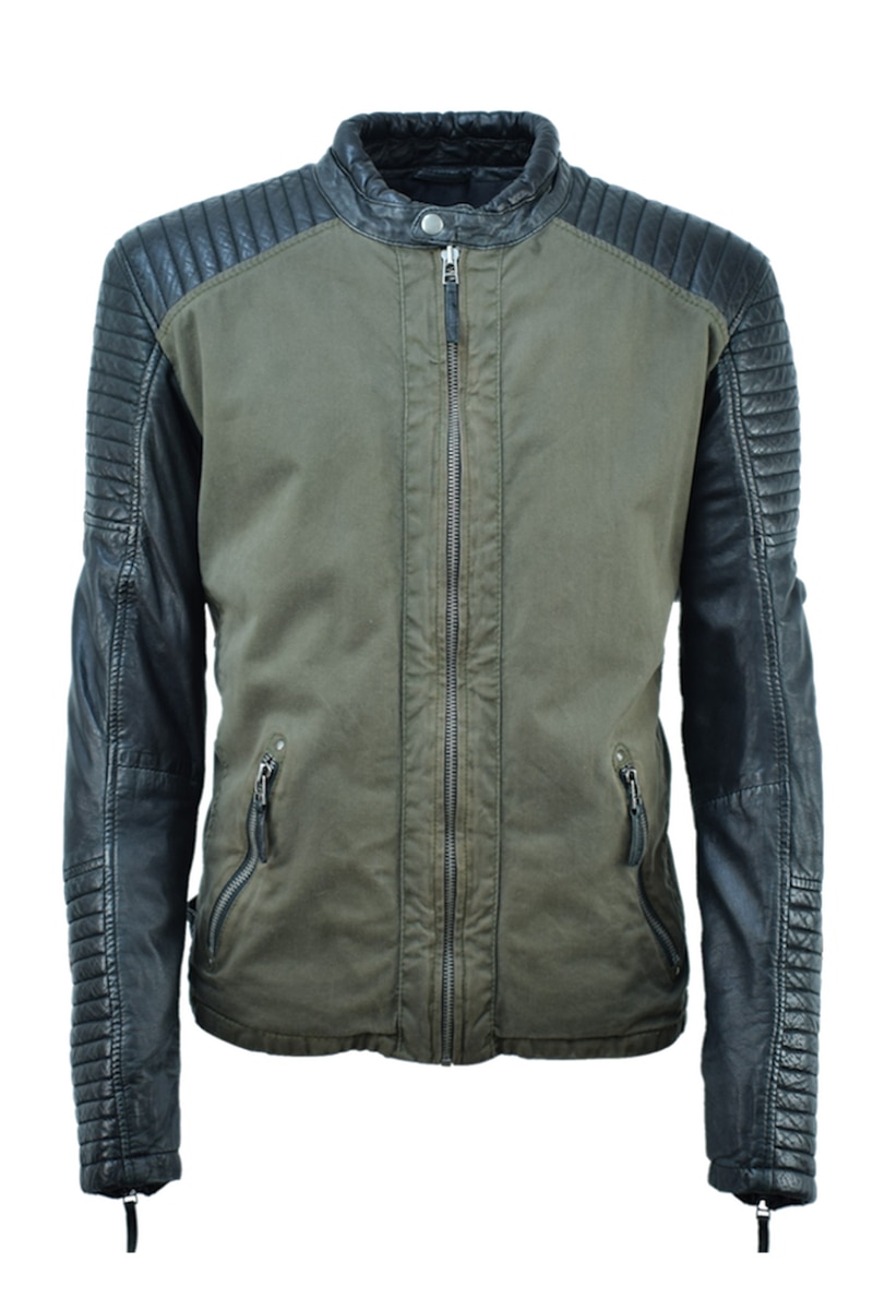 Geaca de piele Zac CBL, 52 EU, Verde