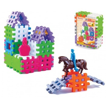Set blocuri de constructie Mario-Inex, 36 piese, Multicolor Set blocuri de constructie Mario-Inex, 36 piese, Multicolor