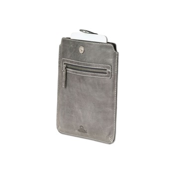 Husa tableta Woodland, 21x24.8 cm, Piele naturala bivol, Gri Husa tableta Woodland, 21x24.8 cm, Piele naturala bivol, Gri
